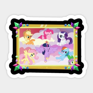 MLP Mane Six Portrait Sticker